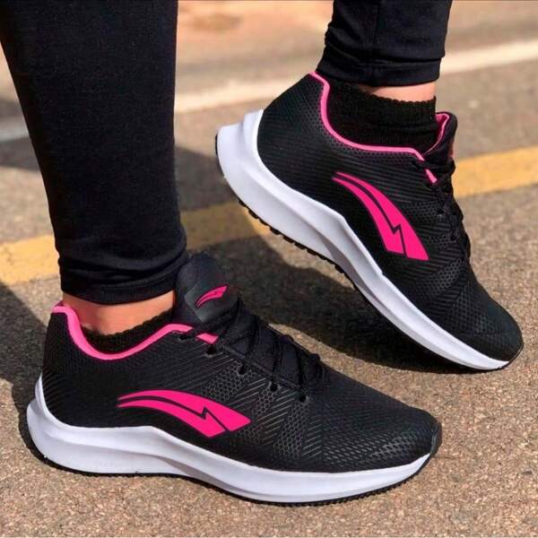 Tenis Esportivo Feminino Simples Gráfico Desportivo Amarrar Tecelagem Voadora Casa Tênis color