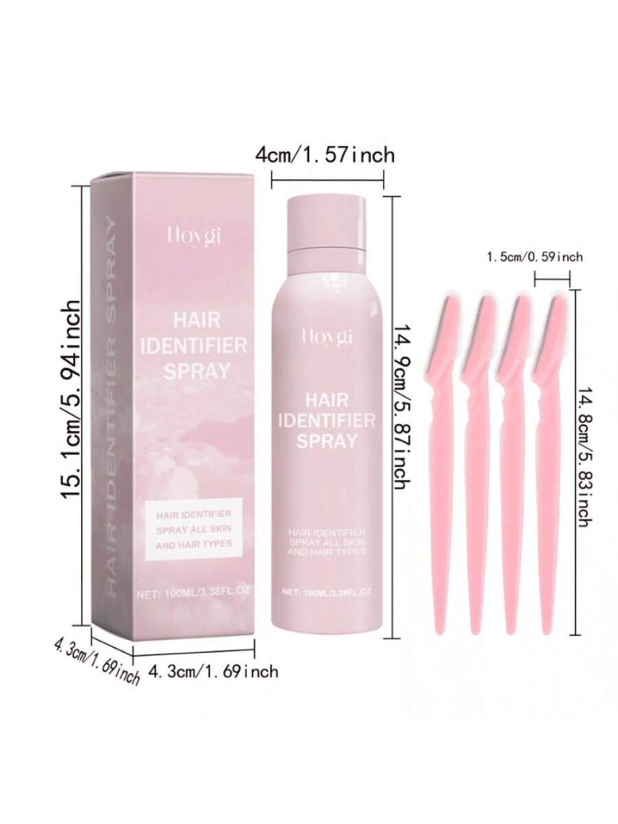Spray para identificar el vello facial