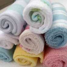 2 Packs - 8pcs/Pack Soft Baby Towels, Baby Bath Towels, Children's Bathing & Feeding Wipes - Random Assorted Towel Colors (Note: Some Styles May Not Be Shown In The Image). - Multicolor - View 6