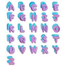 9/26/36/52 Mini Letters Patch, Cute And Mini, Is A High-Quality Auxiliary Material For DIY Decorating Clothing, Can Be Sewn And Ironed, Full Of Creativity, Used For Clothing, Bags, Shoes, Hats Decoration - 彩色 - 查看 35