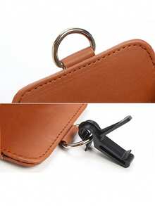 1 pezzo Scatola portaoggetti per auto, borsa portaoggetti in pelle multifunzionale per telefono cellulare, sigarette, monete e carte, appesa all'uscita dell'aria condizionata dell'auto, scatola portaoggetti per auto, borsa portatelefono per auto, scatola portaoggetti per interni auto