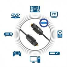 Cable de fibra óptica de alta calidad de 10 m Toslink para - Blanco - Ver 4