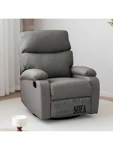 Sillones Individuales Reclinable Modernos Para Recamara - Gris - Ver 2