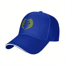 1pc Alligator Heart Art Baseball Cap - Adjustable Hat Men & Women, Breathable Polyester, Hand Washable, One Size Fits All, Outdoor Sports, Travel & Valentine's, Valentine's Cap |   Stylish |   Adjustable Cap - 藍色 - 查看 13