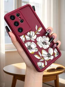 Handyhülle mit Aquarellblumenmuster, stoßfest, schönes Design, modischer ästhetischer Druck, schmale Passform, Schutzhülle kompatibel mit Samsung Galaxy S25Ultra/S25Plus/S25/S24Ultra/S24Plus/S24FE/S24/S23Ultra/S23Plus/S23/S22Ultra/S22Plus/S22