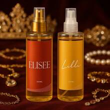 Lilli And Elisee Glamour Body Splash Kit - With Golden Glitter (200ml Each) For Women - Gỗ & Đất - Xem 1