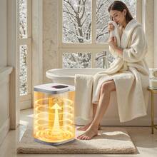 Towel Warmer Bucket, 20L Heated Towel Warmer With LED Dispaly, Large Blanket Warmers For Bathroom, Timer & Temperature Setting, Security Lock & 4 Hooks, For SPA, Home, Countertop, Floor, White - Xem 9