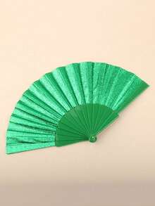 Glittering Hand Fans,Large Folding Flicker Light Hand Fan, Waterproof Material, Suitable For Tai Chi Martial Arts, Family Parties, Concerts, Graduation Season, Homecoming Season, Dance Performances, Decorations, Wedding Decor, Birthday Gifts,Valentine'S Day Gifts, Birthday Theme Performance & Festival Ball Gift,Group Lot,For Women,Holiday Essential