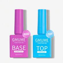 Kit de esmalte de uñas de gel de alta brillo y larga duración, incluye: Top Coat sin necesidad de limpiar, Base Coat, Top Coat reforzado, Removedor mágico, Top Coat mate, Base Coat de goma, Aceite para cutículas, Gel 5 en 1, Imprimador pH, Base Coat pelable. Para manicura en casa y profesional con efecto de uñas de gel que se puede despegar.