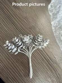 10/30 pezzi Pigne artificiali, corone di Natale fai-da-te, mazzolino, decorazioni per matrimoni e feste in casa, pigne bianche, decorazioni natalizie per la casa, piante di Natale artificiali