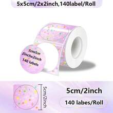 1 Roll Self-Adhesive Sticker Paper, Thermal Label Paper Compatible With M120/M220/M110/DETONGER P1 Label Printers