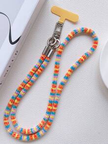 Autumn/Winter Plush Phone Lanyard Strap, Rotatable Metal Clasp, Durable For Women, Long Style
