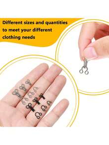 Sewing Hook Set (Excluding Storage Box), Bra Hook Replacement, Multiple Sizes Available, Suitable For DIY Clothing Repair, Lingerie Alteration And Home Sewing - Multicolor - View 5