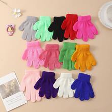 5 pares de guantes de punto de lujo tipo cachemira, guantes de invierno sólidos y suaves para mujer, regalos perfectos de Navidad, guantes de invierno cálidos, guantes esponjosos lindos, regalo de cumpleaños