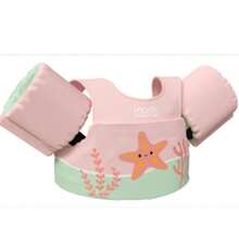 Boia Infantil Com Colete Salva Vidas Estrela Nash - Rosa Bebê - Visão 1