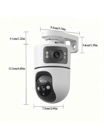 2MP Wireless Home Security Camera, USB Power, PTZ Technology, Motion Detection, Two Way Audio, Spotlight Alarm, Low Power Support SD Card/Cloud Storage, Elderly, Baby Pet Monitor, WIFI Protect Your Home/Yard/Shop view 3