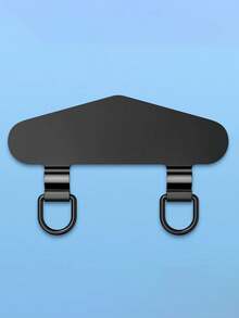 Cordón para teléfono móvil con doble oreja, arandela de metal de acero inoxidable, soporte para teléfono móvil, cadena colgante fija, pegatina delgada para la parte posterior, pieza de conexión antióxido resistente