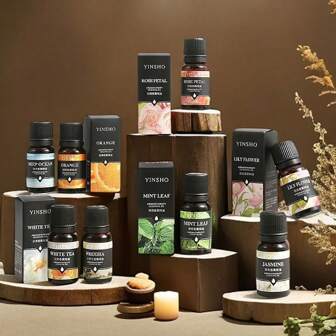 1 件纯天然精油适用于卧室、浴室多种场景，香薰精油扩散器香薰蜡烛香薰炉扩散石加湿器汽车香薰家用香薰精油