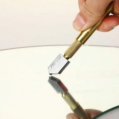 1 قطعة/سكين مغطى بالماس - أداة قطع زجاج سميكة مع مقبض إرجونومي لتركيب البلاط، أداة قطع البلاط|تصميم إرجونومي|بناء متين، أدوات قطع الزجاج