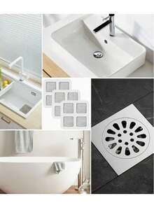 1/2/3 قطعة مرشح شعر سيليكون وسدادة لبالوعة الحمام والدش - يمنع انسداد البالوعة والروائح الكريهة، المطبخ، الحمام، المنزل، مستلزمات المنزل