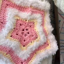 2/1pc 100g 钩针纱，彩虹混纺，奢华柔软人造毛皮纱球，羊毛纱，粗羊毛仿貂毛花式纱，粗羊毛手工编织纱，柔软纱 DIY 钩针编织纱线，用于衣服、圣诞帽