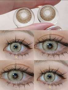 Lalens甜美粉色美瞳，半年抛型，适合深棕色眼睛；Lalens自然蓝色美瞳，半年抛型，适合浅棕色眼睛；Lalens灰色美瞳（6个月抛型），日抛型2片装，柔软材质，适合万圣节角色扮演 - 半年拋 - 查看 31