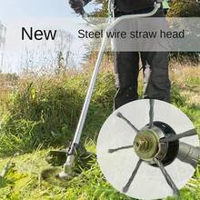 24.5mm Knotted Wire Brush Head, Indestructible Weeding Tool For Brush Cutter, Lawn Mower Attachment