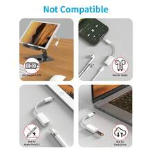 1-3PCS USB C Adapter, USB C To Lightning Converter Supports Charging + Call + Data Transfer, Compatible With IPhone 17/16/15 Plus/Pro/Max, Pro/Air 6/5/4, - White - View 8