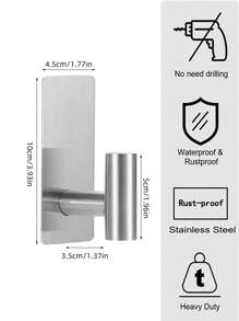 5 Stücke Badezimmer Accessoire Set aus Edelstahl - beinhaltet Handtuchhalter, Toilettenpapierhalter und Bademantelhaken - ohne Bohren, einfache Installation - ideal für Wohndekoration und Organisation, Badezimmer Organisation | Modernes Badezimmer Set | langanhaltend Badezimmer Armaturen, Badezimmer Accessoires