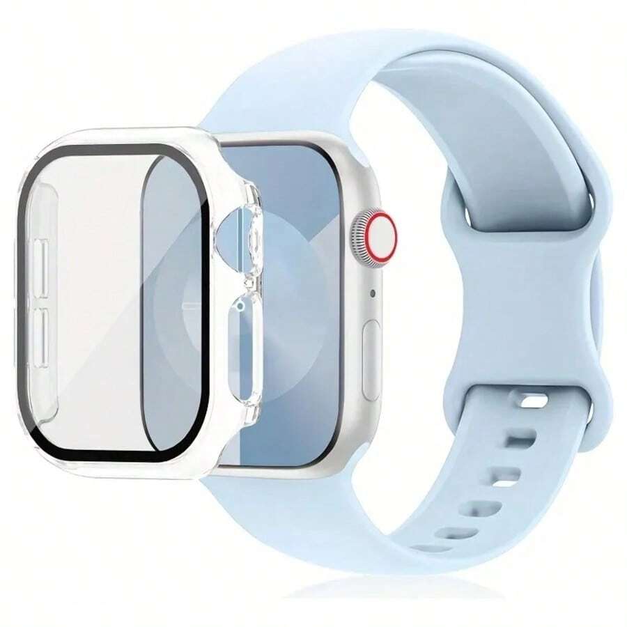 SMART WATCH MX Smartwatch Band - Light Blue/Transparent - View 1