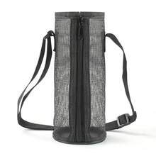 Portable Car Cup Holder, Crossbody Strap, Outdoor Travel Water Cup Bag, Mesh Mesh Bag, Beer Cup Holder