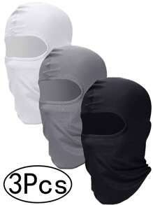 3 Pieces Ski Mask For Men Balaclava Face Mask Summer Face Mask Balaclava Full Face Mask Breathable Hood For Outdoor Use
