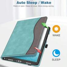 For Galaxy Tab A9 Plus 11 Inch Case 2023, Premium Leather Business Folio Stand Cover With Hand Strap For Galaxy Tab A9+ 11'' 2023 Model (X210/X216/X218) - Auto Wake/Sleep,Compatibility - Specifically Designed For The Galaxy Tab A9 Plus / A9 + 11 Inch 2023 Released Tablet(Model Number: X210/X216/X218). Not Compatible With Any Other Tablet Model