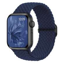 编织弹性可调节表带，兼容 表带 38 毫米 40 毫米 41 毫米 42 毫米 44 毫米 45 毫米 46 毫米 49 毫米，男女通用，运动弹性尼龙布腕带，兼容 Series SE Ultra 2/1 11 10 9 8 7 6 5 4 3 2 1 - 38/40/41mm - 查看 31