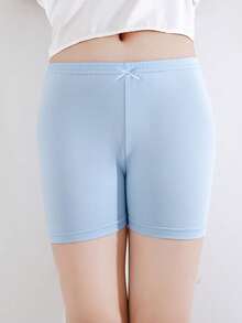 8 chiếc quần short nơ màu trơn cho trẻ em, quần short an toàn mỏng, thích hợp mặc hàng ngày - Nhiều màu - Xem 8