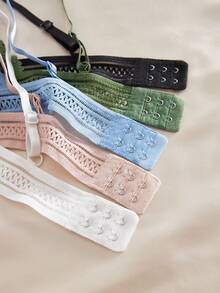 5SETS Women's French Romantic Lace Triangle Cup Bras Set, Comfortable Without Steel Bands, Simple And Fashionable, Removable Bust Padding, Daily Bras And Panties Set