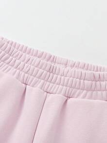 Balabala Tween Girl Jogger Pants 2025 Autumn - Matching Family Casual Pants - Rubber Powder - View 3