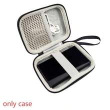 Estuche para reproductor MP3, Estuche para cámara CCD mini, Bolsa de almacenamiento de EVA adecuada para reproductor MP3 NW-A306, auriculares, cable de datos, cargador, unidad USB | Caja de almacenamiento de cámara CCD, adecuada para viajes y vacaciones, esenciales de viaje, estuche de cargador, accesorios de cámara digital, organizador de cables, organizador electrónico, impermeable, portátil para tecnología, para mujeres, para hombres