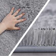 Large Rugs Living Room,Fluffy Bedroom Rug, Grey Rug Living Room, Thick Pile Grey Rug, Durable Rugs For Bedroom,Modern Soft And Fluffy Area Rug, Available In Multiple Sizes, Elegant Home Decor.Minimalist Style Carpet Is Suitable For Decorating Living Room, Bedroom, Study Room, Etc. - Tie-dye Light Gray - View 7
