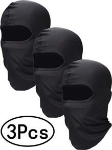 3 Pieces Ski Mask For Men Balaclava Face Mask Summer Face Mask Balaclava Full Face Mask Breathable Hood For Outdoor Use