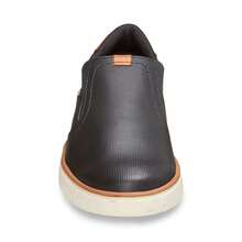Men's Slip-On Sneakers, Elegant, Comfortable, Easy To Fit, Modern - 黑色 - 查看 7