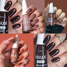Risqué 11-Piece Nail Polish Kit - Chocolate Brown, Nude, Capivara Nail Polish - 4 Màu - Xem 6