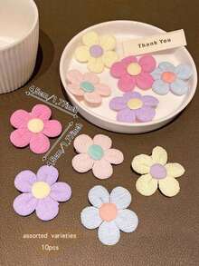10 szt. kolorowych, uroczych spinek do włosów z motywem kwiatów, codzienne akcesoria do włosów, artykuły szkolne