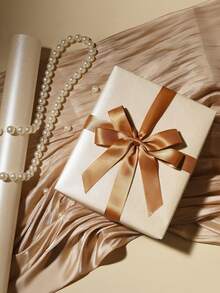 1 卷哑光金属包装纸，纯色纸，礼品包装纸，非常适合婚礼、情人节、生日、圣诞节、DIY 花束、金属质感圣诞礼品包装纸、配饰 DIY 圣诞元素装饰纸、纯色图案、哑光包装纸（米色珠光）