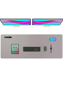 Extra Large Mouse Pad, Writing Pad, Office Desk Mat, Desktop Protector, Waterproof PU Leather + Non-Slip Velvet, Multiple Sizes Available In White, Black, Pink, Apricot, Blue, Purple, Yellow, Green, Coffee, Gray, Light Gray, Gaming Desk Mat, Desk Protector Pad, Multiple Colors, Office, Student, Study Desk, Long Desk Mat, Home Decor Pad, Scratch-Resistant, Anti-Glare Leather, Coffee Table Mat, Laptop Protective Pad, Waterproof, Reusable, Extra Long Extra Large, Easy To Clean, Office Supplies, Study Home Goods