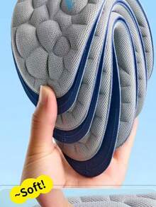 1 Cặp đế lót giày đệm màu đen và xám dành cho cả nam và nữ, giảm xóc và thoải mái khi mang giày cao gót, giày thể thao, giày thường ngày - màu đen - Xem 3