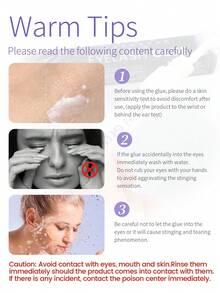 MAGEFY 1pc Eyelash Glue And 1pc Eyelash Makeup Remover, Natural Invisible After Drying, Strong Adhesiveness, Suitable For Daily Use, Travel Essential Eyelash Glue - White - View 12