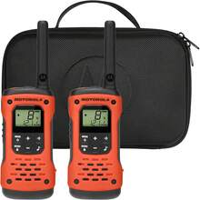 ¡RecomendadoMotorola Solutions, Portable FRS, T605_H2O, Talkabout, radios bidireccionales, preparación para emergencias, Recargable, 22 Canales, 35 Millas, Naranja con Negro, Paquete de 2¡Top de Temporada - T605_H2O - Ver 12
