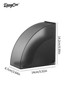 Dengcoo 1 Piece Double Fan-Shaped Black Filter Paper Box - Coffee Filter Storage Case, Espresso Accessories - Perfect For Storing Filters, Ideal For Coffee Enthusiasts