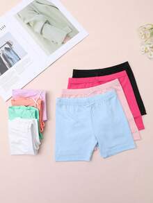 8 chiếc quần short nơ màu trơn cho trẻ em, quần short an toàn mỏng, thích hợp mặc hàng ngày - Nhiều màu - Xem 4